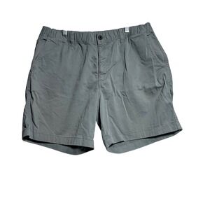 Bearbottom Mens Gray Stretch Chino Shorts XL 7 Inch Inseam Elastic Waist
